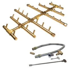 Crossfire By Warming Trends CFBCT-FLKV Match Light Round Tree-Style Brass Gas Fire Pit Burner Kit 33 Crossfire By Warming Trends CFBCT-FLKV Match Light Round Tree-Style Brass Gas Fire Pit Burner Kit -Empire Spinning Shop cfbct240ngfk1
