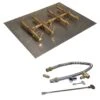 Crossfire By Warming Trends CFBDT-FLKV Match Light Double Tree-Style Brass Gas Fire Pit Burner Kit -Empire Spinning Shop cfbdt160lpalpl2217fk1
