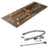 Crossfire By Warming Trends CFBH-FLKV Match Light H-Style Brass Gas Fire Pit Burner Kit -Empire Spinning Shop cfbh120lpalpl2815fk1