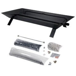 Rasmussen CS Custom Pan Vented Fireplace Burner Kit With Strap Legs -Empire Spinning Shop cs hearth kit a 07 23