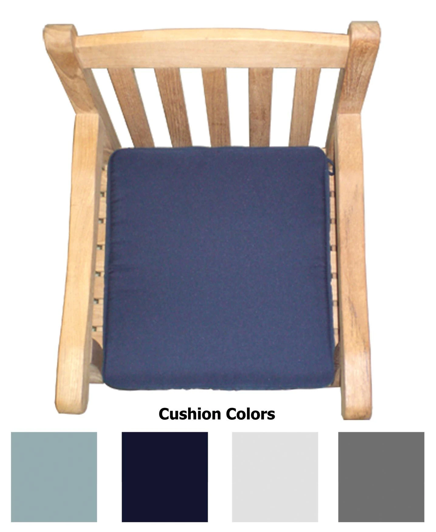 Royal Teak Collection CU1 One Seater Cushion For Estate, Compass & Comfort Rocker Chairs And Teak Footrest 4 Royal Teak Collection CU1 One Seater Cushion For Estate, Compass & Comfort Rocker Chairs And Teak Footrest - Image 2