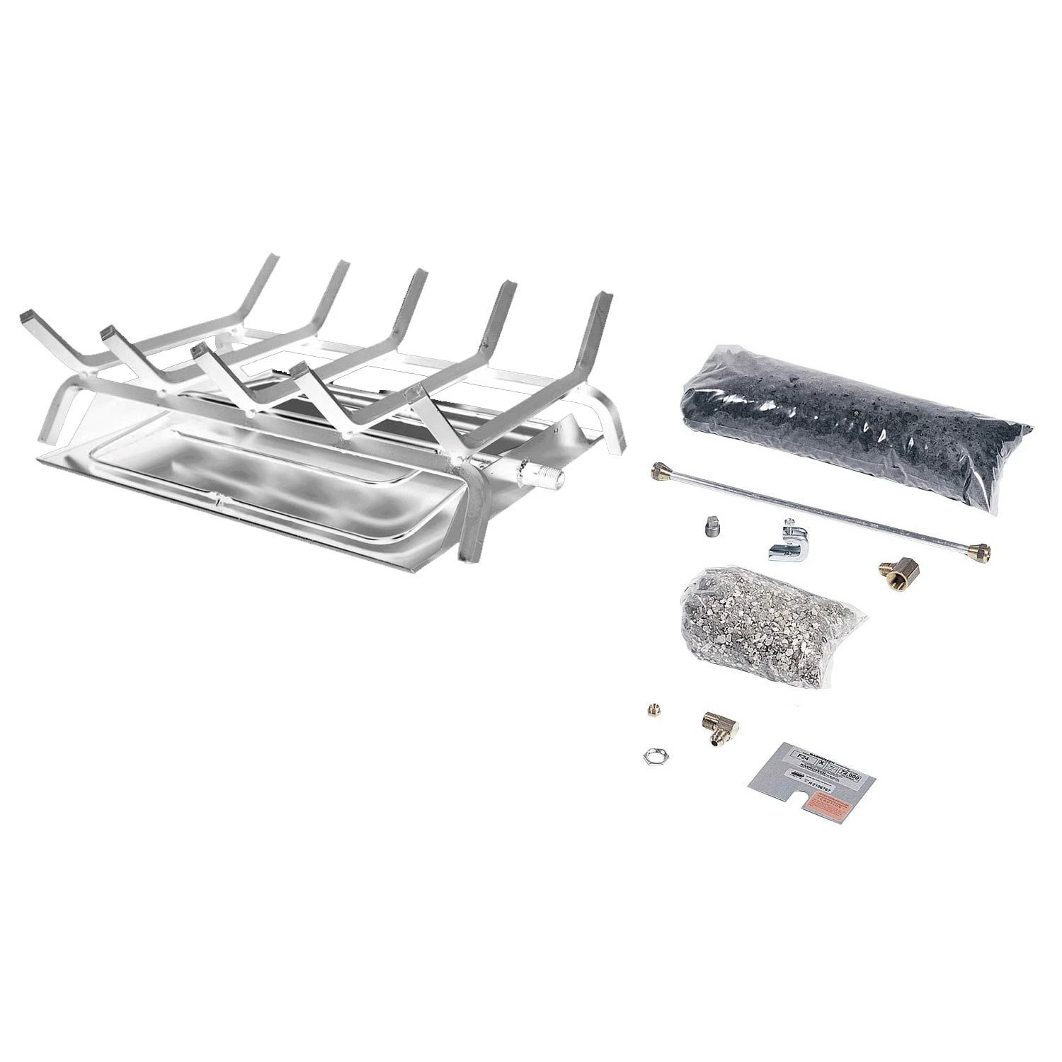 Rasmussen DF-CF Double Sided Custom Embers Pan Stainless Steel Burner And Grate Kit 3 Rasmussen DF-CF Double Sided Custom Embers Pan Stainless Steel Burner And Grate Kit