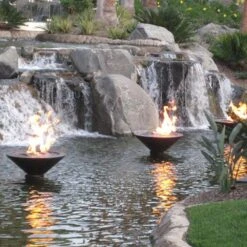 Grand Effects FBESSxxx31 Essex 31-Inch Round Concrete Gas Fire Bowl -Empire Spinning Shop fbessxxx ls b 07 20