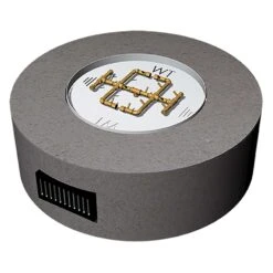 Crossfire By Warming Trends 54-Inch Round Ready-to-Finish Fire Pit Enclosure With Gas Burner Kit