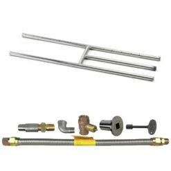 Spotix Rectangle HPC Match Lit Fire Pit H-Burner Kits 35 Spotix Rectangle HPC Match Lit Fire Pit H-Burner Kits -Empire Spinning Shop fps hbsb18kit lp mspw a 05 21