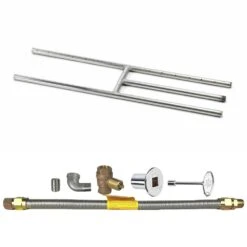 Spotix Rectangle HPC Match Lit Fire Pit H-Burner Kits 38 Spotix Rectangle HPC Match Lit Fire Pit H-Burner Kits -Empire Spinning Shop fps hbsb18kit ng mscb a 05 21