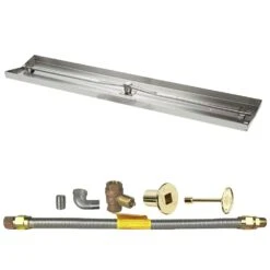 Spotix Linear HPC Match Lit Fire Pit Interlink Burner Kits -Empire Spinning Shop fps linear25x8 ng msbb a 07 23