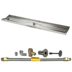 Spotix Linear HPC Match Lit Fire Pit Interlink Burner Kits -Empire Spinning Shop fps linear25x8 ng mspw a 07 23