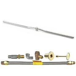 Spotix Linear HPC Match Lit Fire Pit Interlink Burner Kits -Empire Spinning Shop fps ltbss24kit lp msbb a 05 21