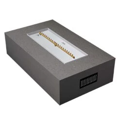 Crossfire By Warming Trends 72x42-Inch Rectangular Ready-to-Finish Fire Pit Enclosure With Gas Burner Kit