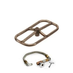 HPC Fire FPS Rectangle Match Light Gas Fire Pit Kit