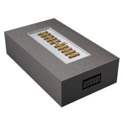 Crossfire By Warming Trends 72x42-Inch Rectangular Ready-to-Finish Fire Pit Enclosure With Tree-Style Gas Burner Kit