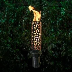 TOP Fires By The Outdoor Plus OPT-TCH14SS Honeycomb TOP Torch With Stand