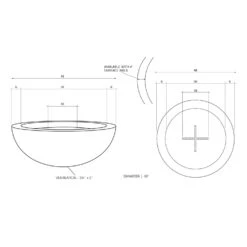 Prism Hardscapes PH-404 Moderno 4 Concrete Gas Fire Pit, 48-Inch -Empire Spinning Shop moderno 4 specs