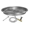 Firegear FPB-RBSMT-HC Match Light Ignition Gas Fire Pit Burner Kit With Round Drop Pan & Stainless Steel Burning Spur 1 Firegear FPB-RBSMT-HC Match Light Ignition Gas Fire Pit Burner Kit With Round Drop Pan & Stainless Steel Burning Spur -Empire Spinning Shop mt round