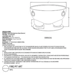 Fire Pit Art NEPC Nepal Gas Fire Pit -Empire Spinning Shop nepal cad 06 21