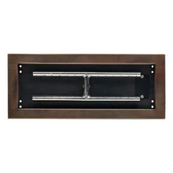 American Fire Glass Match Light Fire Pit Kits, Oil Rubbed Bronze Rectangular Bowl Pans -Empire Spinning Shop ob afppmkit p c 08 21