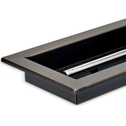 American Fire Glass Match Light Fire Pit Kits, Oil Rubbed Bronze Rectangular Bowl Pans -Empire Spinning Shop ob afppmkit p d 08 21