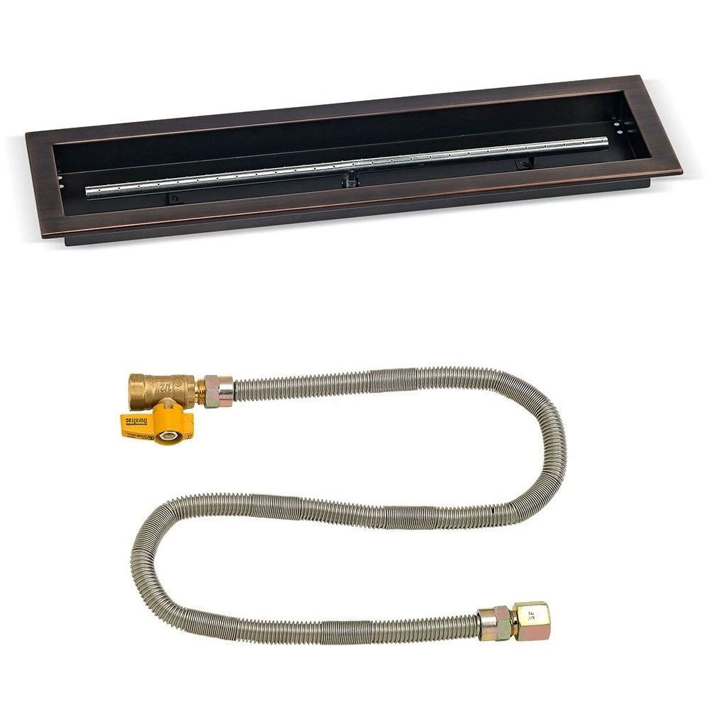 American Fire Glass Match Light Fire Pit Kits, Oil Rubbed Bronze Trough Pans 3 American Fire Glass Match Light Fire Pit Kits, Oil Rubbed Bronze Trough Pans
