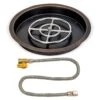 American Fire Glass Match Light Fire Pit Kits, Oil Rubbed Bronze Round Bowl Pans -Empire Spinning Shop ob rspmkit n 19 a 08 21