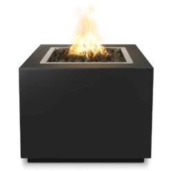 TOP Fires By The Outdoor Plus Forma 36x36-Inch Square Powder Coated Steel Gas Fire Pit