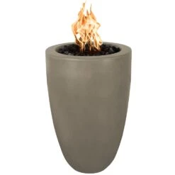 TOP Fires By The Outdoor Plus OPT-CSTO22xx Castillo Concrete Fire Pillar