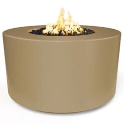 TOP Fires By The Outdoor Plus Florence 42-Inch Tall Concrete Gas Fire Pit -Empire Spinning Shop opt fl4224 brn a 09 21
