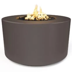 TOP Fires By The Outdoor Plus Florence 42-Inch Tall Concrete Gas Fire Pit -Empire Spinning Shop opt fl4224 cst a 09 21