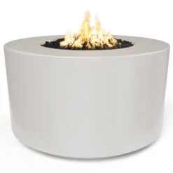 TOP Fires By The Outdoor Plus Florence 42-Inch Tall Concrete Gas Fire Pit -Empire Spinning Shop opt fl4224 lim a 09 21