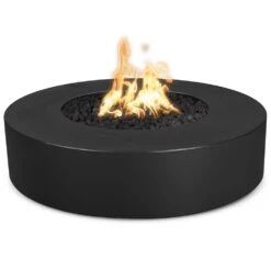TOP Fires By The Outdoor Plus Florence 42-Inch Round Powder Coated Steel Gas Fire Pit