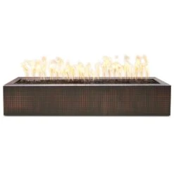 TOP Fires By The Outdoor Plus Eaves 48x10-Inch Linear Copper Gas Fire Pit