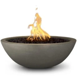 TOP Fires By The Outdoor Plus Sedona Round Concrete Gas Fire Pit