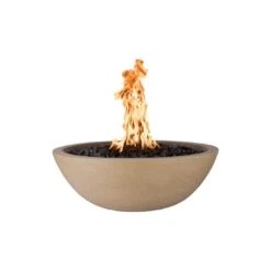 TOP Fires By The Outdoor Plus Sedona Round Concrete Gas Fire Bowl 27 TOP Fires By The Outdoor Plus Sedona Round Concrete Gas Fire Bowl -Empire Spinning Shop opt xxrfo brown