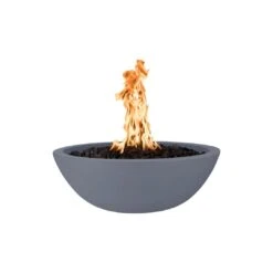 TOP Fires By The Outdoor Plus Sedona Round Concrete Gas Fire Bowl 30 TOP Fires By The Outdoor Plus Sedona Round Concrete Gas Fire Bowl -Empire Spinning Shop opt xxrfo grey