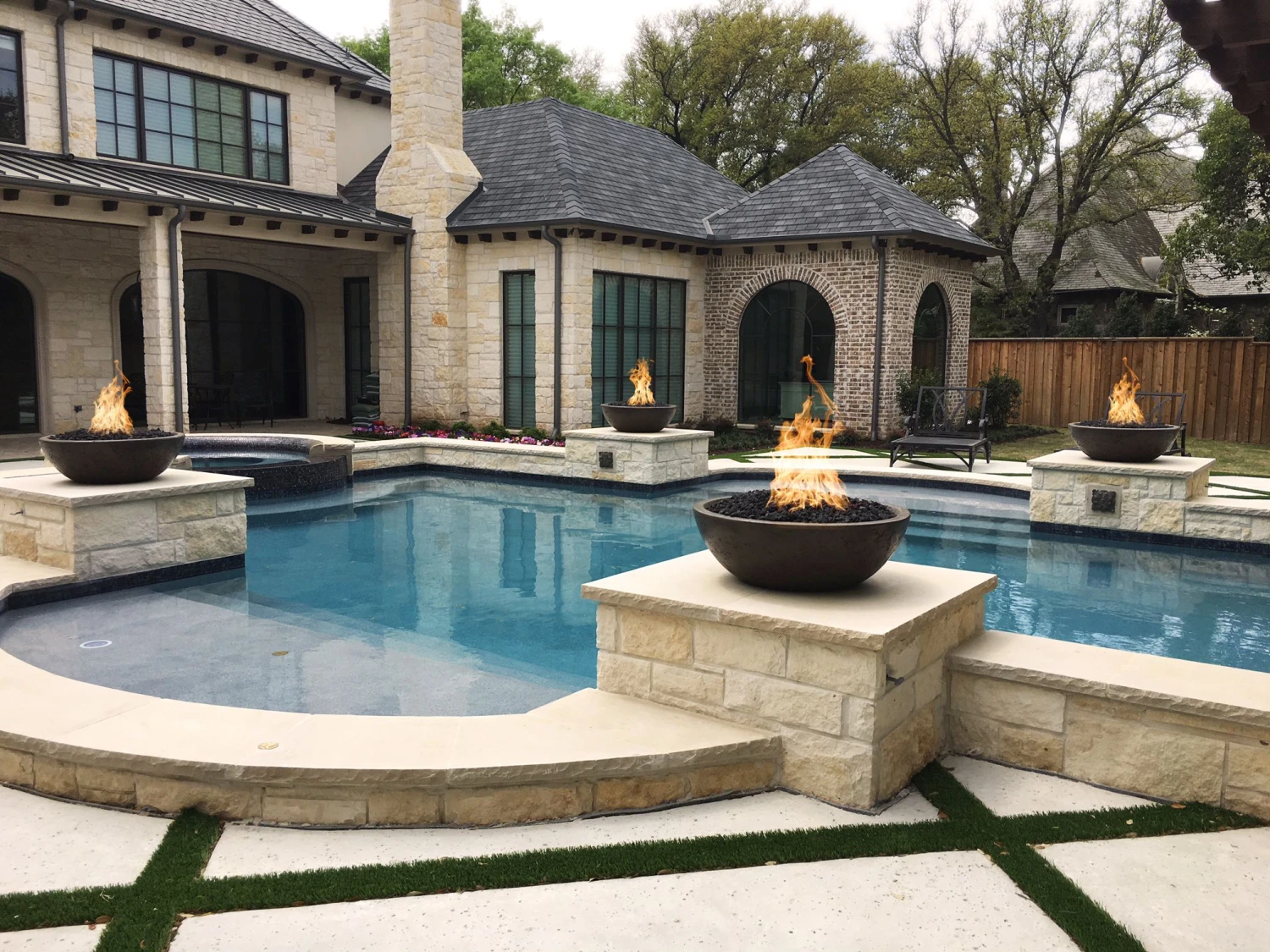 TOP Fires By The Outdoor Plus Sedona Round Concrete Gas Fire Bowl 4 TOP Fires By The Outdoor Plus Sedona Round Concrete Gas Fire Bowl - Image 2