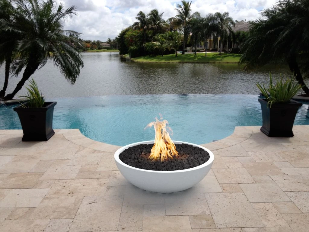 TOP Fires By The Outdoor Plus Sedona Round Concrete Gas Fire Bowl 5 TOP Fires By The Outdoor Plus Sedona Round Concrete Gas Fire Bowl - Image 3