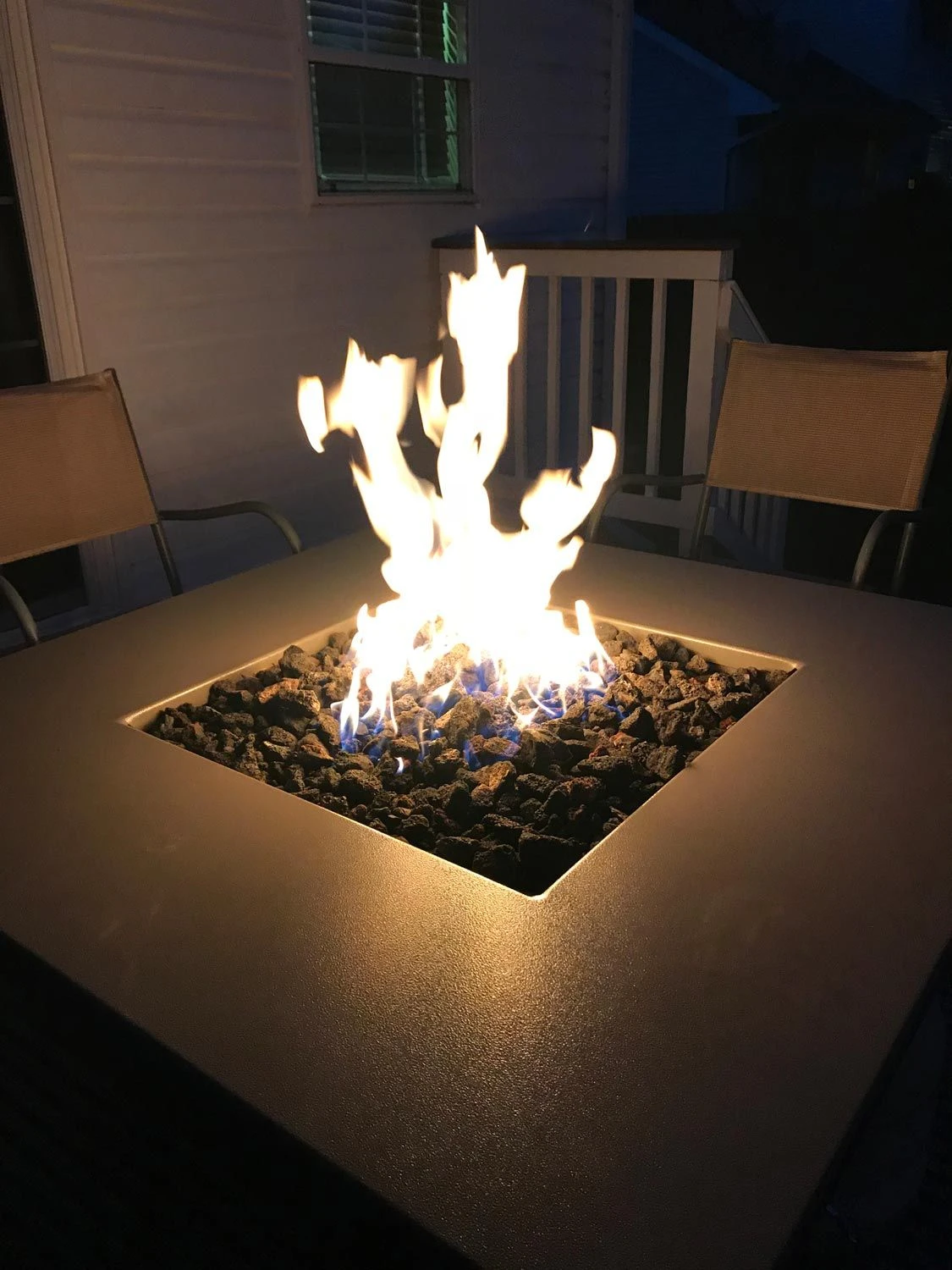 HPC Fire MLFPK Match Light Gas Fire Pit Kit, Square Bowl Pan 4 HPC Fire MLFPK Match Light Gas Fire Pit Kit, Square Bowl Pan - Image 2