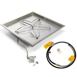 HPC Fire MLFPK Match Light Gas Fire Pit Kit, Square Bowl Pan 10 HPC Fire MLFPK Match Light Gas Fire Pit Kit, Square Bowl Pan -Empire Spinning Shop penta30mlfpk sqb flex st