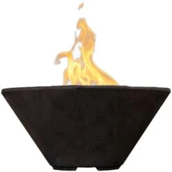 Prism Hardscapes Verona Concrete Gas Fire Bowl, 32.5-Inch -Empire Spinning Shop ph 437 fb ebo a 05 23 2
