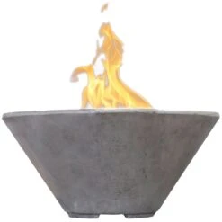 Prism Hardscapes Verona Concrete Gas Fire Bowl, 32.5-Inch -Empire Spinning Shop ph 437 fb pew a 05 23