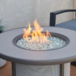 The Outdoor GreatRoom Company SF-32-K Stonefire Gas Fire Table, 32x32-Inches -Empire Spinning Shop sf 32 grey feat a 03 20