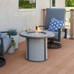 The Outdoor GreatRoom Company SF-32-K Stonefire Gas Fire Table, 32x32-Inches -Empire Spinning Shop sf 32 grey ls a 03 20