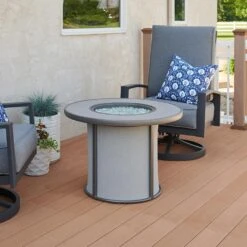 The Outdoor GreatRoom Company SF-32-K Stonefire Gas Fire Table, 32x32-Inches -Empire Spinning Shop sf 32 grey ls c 03 20