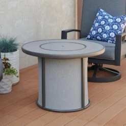 The Outdoor GreatRoom Company SF-32-K Stonefire Gas Fire Table, 32x32-Inches -Empire Spinning Shop sf 32 grey ls d 03 20