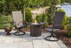 The Outdoor GreatRoom Company SF-32-K Stonefire Gas Fire Table, 32x32-Inches -Empire Spinning Shop sf 32 k ls