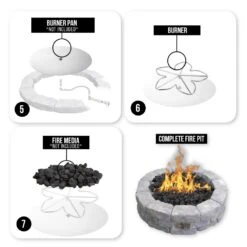 Spotix Rectangle HPC Match Lit Fire Pit S-FIRE Burner Kits 24 Spotix Rectangle HPC Match Lit Fire Pit S-FIRE Burner Kits -Empire Spinning Shop spotix kits b 06 21 3
