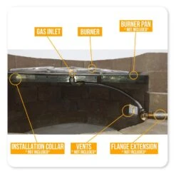 Spotix Linear HPC Match Lit Fire Pit Interlink Burner Kits -Empire Spinning Shop spotix kits f 06 21 9