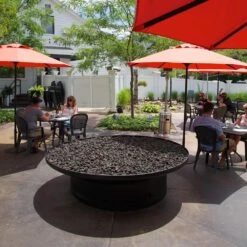 Spotix Round AFG Match Lit Fire Pit Burner Kits -Empire Spinning Shop spotix penta burner ls d 06 21