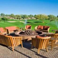 Spotix Round AFG Match Lit Fire Pit Burner Kits -Empire Spinning Shop spotix round burner ls a 06 21