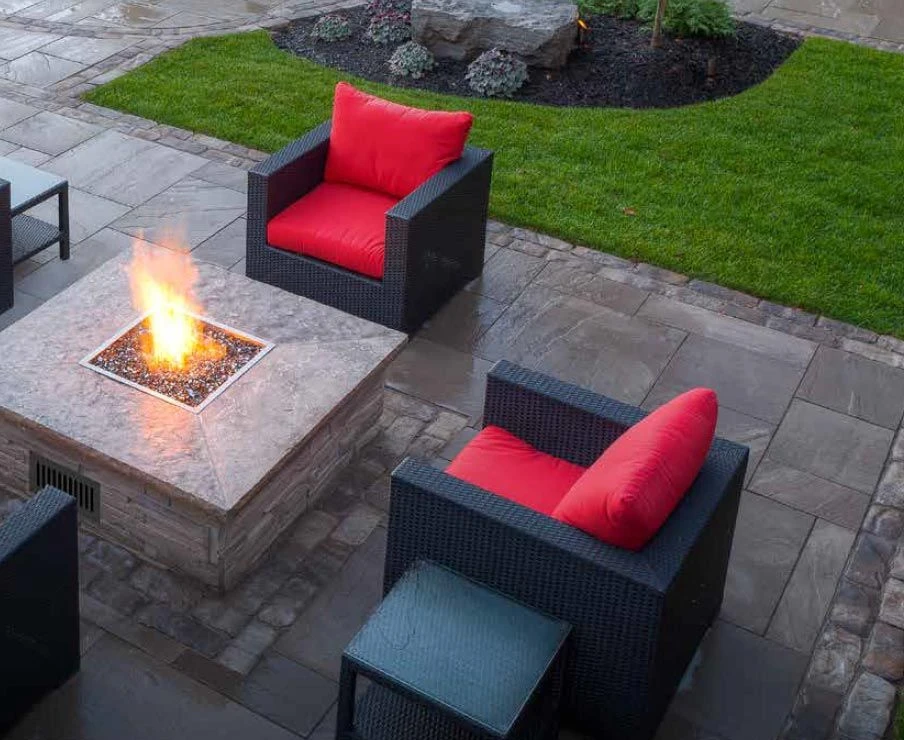 Firegear FPB-SFBSMTN Match Light Gas Fire Pit Burner Kit With Square Flat Pan & Stainless Steel Burning Spur 6 Firegear FPB-SFBSMTN Match Light Gas Fire Pit Burner Kit With Square Flat Pan & Stainless Steel Burning Spur - Image 4